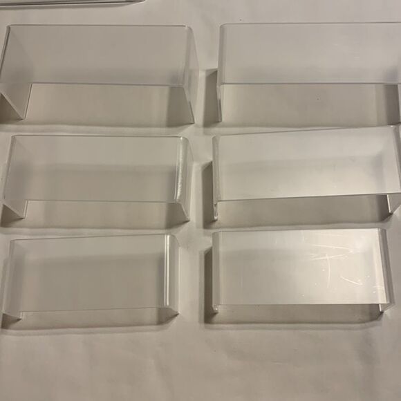 10 piece set of clear acrylic display risers 5 sizes for candy or jewelry, etc. - Picture 2 of 14